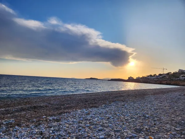 Ocean view with waves cresting, the inspiration for this poem